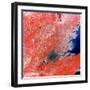 Composite Photograph of London Taken by Landsat 2, 29 July 1975-null-Framed Photographic Print