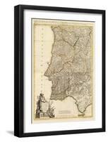 Composite: Portugal, Algarve, c.1780-Giovanni Antonio Bartolomeo Rizzi Zannoni-Framed Art Print