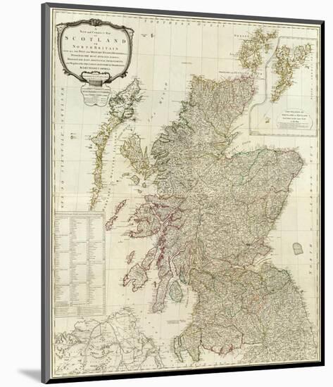 Composite: Scotland or North Britain, c.1790-Robert Campbell-Mounted Art Print