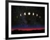 Composite Time-lapse Image of the Lunar Phases-John Sanford-Framed Photographic Print