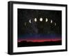 Composite Time-lapse Image of the Lunar Phases-John Sanford-Framed Photographic Print