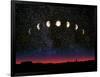 Composite Time-lapse Image of the Lunar Phases-John Sanford-Framed Photographic Print