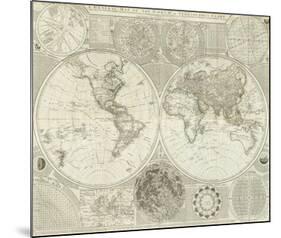 Composite: World or Terraqueous Globe, c.1787-Samuel Dunn-Mounted Art Print