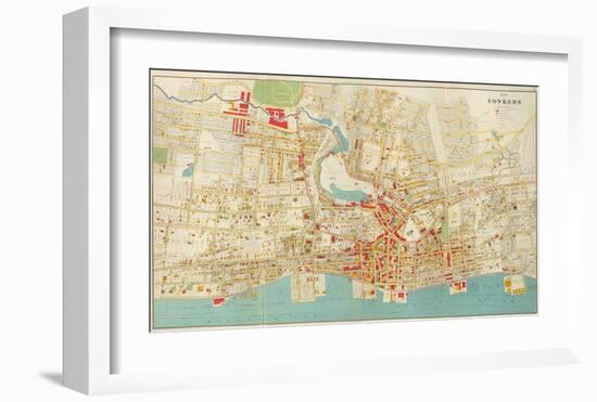 Composite: Yonkers, New York, c.1893-Joseph Rudolf Bien-Framed Art Print