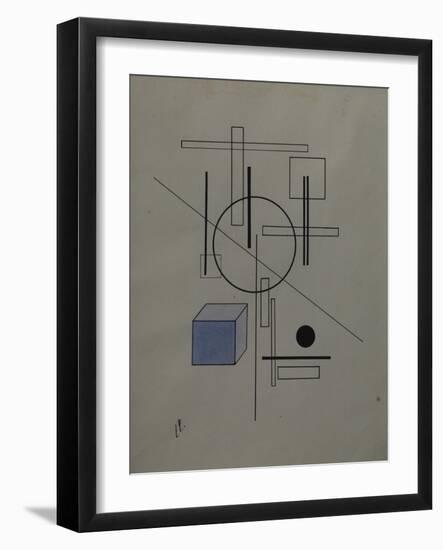 Composition, 1920-El Lissitzky-Framed Giclee Print