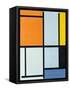 Composition 1921-Piet Mondrian-Framed Stretched Canvas