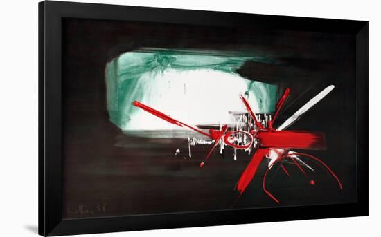 Composition (1958)-Georges Mathieu-Framed Art Print