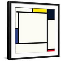 Composition 2, 1922-Piet Mondrian-Framed Premium Giclee Print