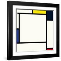 Composition 2, 1922-Piet Mondrian-Framed Premium Giclee Print