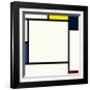 Composition 2, 1922-Piet Mondrian-Framed Premium Giclee Print