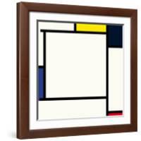 Composition 2, 1922-Piet Mondrian-Framed Premium Giclee Print