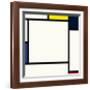 Composition 2, 1922-Piet Mondrian-Framed Premium Giclee Print