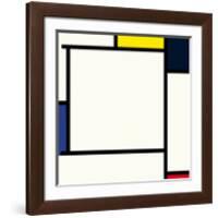 Composition 2, 1922-Piet Mondrian-Framed Premium Giclee Print