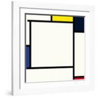 Composition 2, 1922-Piet Mondrian-Framed Premium Giclee Print