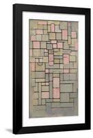 Composition 8, 1914-Piet Mondrian-Framed Premium Giclee Print