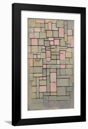 Composition 8, 1914-Piet Mondrian-Framed Premium Giclee Print