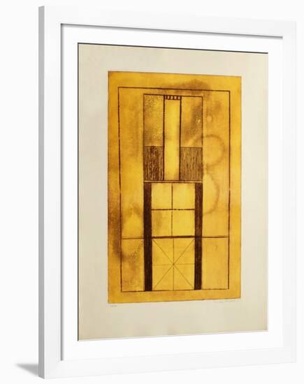 Composition Abstraite-Francois Houdart-Framed Limited Edition