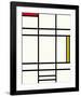 Composition avec jaune et rouge, 1938-Piet Mondrian-Framed Premium Giclee Print