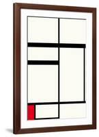 Composition avec rouge , noir et blanc, 1931-Piet Mondrian-Framed Premium Giclee Print