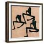 Composition Avec Trois Hommes Nus - Composition with Three Male Nudes - by Egon Schiele (1890-1918)-Egon Schiele-Framed Giclee Print