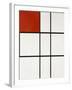 Composition B (No.II) with Red-Piet Mondrian-Framed Giclee Print