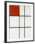 Composition B (No.II) with Red-Piet Mondrian-Framed Giclee Print