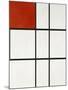 Composition B (No.II) with Red-Piet Mondrian-Mounted Giclee Print