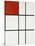 Composition B (No.II) with Red-Piet Mondrian-Stretched Canvas