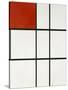 Composition B (No.II) with Red-Piet Mondrian-Stretched Canvas