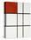 Composition B (No.II) with Red-Piet Mondrian-Stretched Canvas