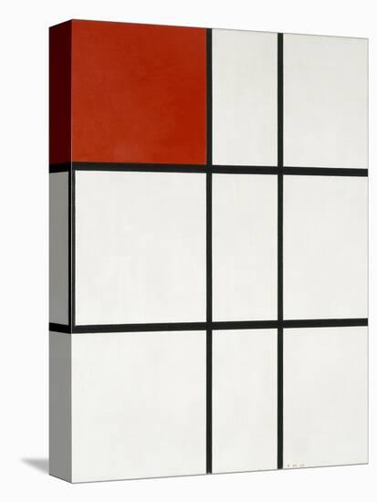 Composition B (No.II) with Red-Piet Mondrian-Stretched Canvas