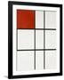 Composition B (No.II) with Red-Piet Mondrian-Framed Giclee Print