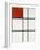 Composition B (No.II) with Red-Piet Mondrian-Framed Giclee Print