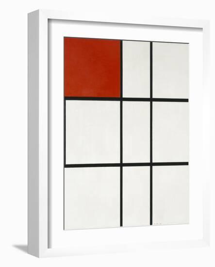 Composition B (No.II) with Red-Piet Mondrian-Framed Giclee Print