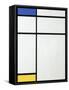 Composition Blue, Yellow and White, 1936-Piet Mondrian-Framed Stretched Canvas