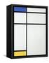 Composition Blue, Yellow and White, 1936-Piet Mondrian-Framed Stretched Canvas