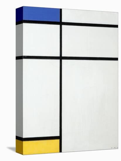 Composition Blue, Yellow and White, 1936-Piet Mondrian-Stretched Canvas