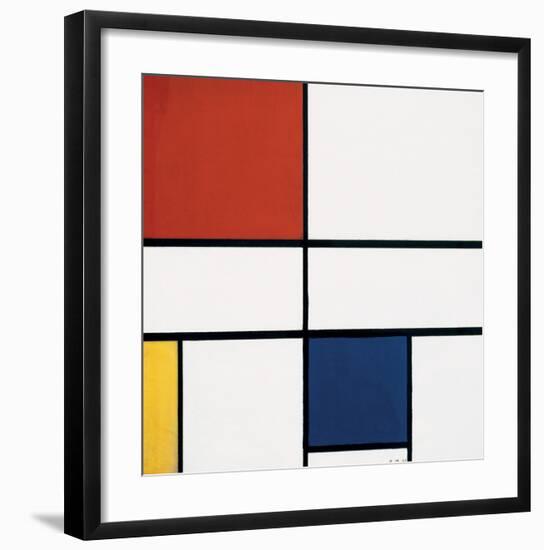 Composition C (no.III), with Red, Yellow and Blue, 1935-Piet Mondrian-Framed Art Print