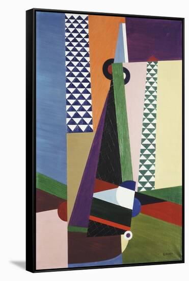 Composition Geometrique-Georges Valmier-Framed Stretched Canvas