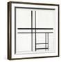 Composition in Black and White, with Double lines, 1934-Piet Mondrian-Framed Art Print