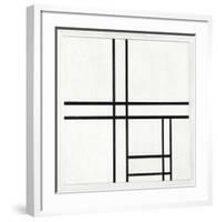 Composition in Black and White, with Double lines, 1934-Piet Mondrian-Framed Art Print