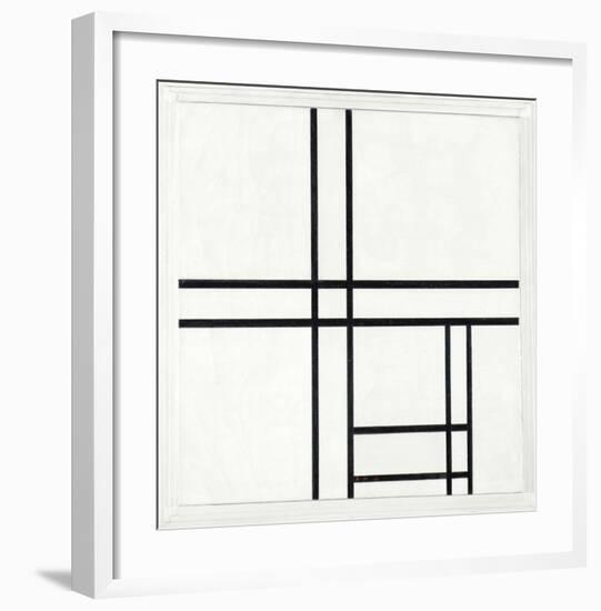 Composition in Black and White, with Double lines, 1934-Piet Mondrian-Framed Art Print