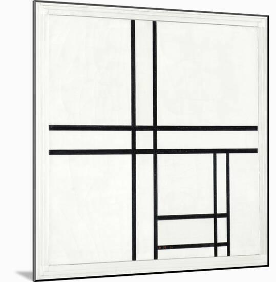 Composition in Black and White, with Double lines, 1934-Piet Mondrian-Mounted Art Print