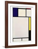 Composition in Blue, Red, Yellow and Black, 1922-Piet Mondrian-Framed Art Print