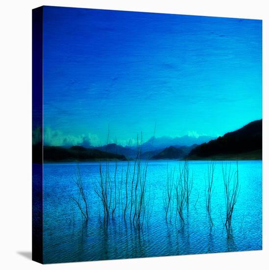 Composition in Blue-Philippe Sainte-Laudy-Stretched Canvas