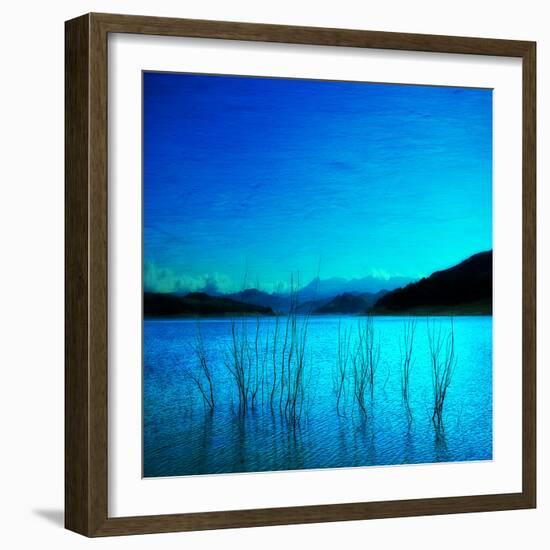 Composition in Blue-Philippe Sainte-Laudy-Framed Photographic Print