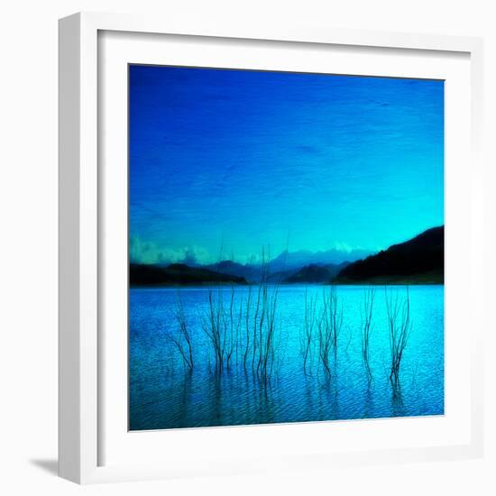 Composition in Blue-Philippe Sainte-Laudy-Framed Photographic Print