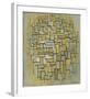 Composition in Brown and Gray (Gemälde no. II : Composition no. IX : Compositie 5), 1913-Piet Mondrian-Framed Art Print