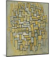 Composition in Brown and Gray (Gemälde no. II : Composition no. IX : Compositie 5), 1913-Piet Mondrian-Mounted Art Print
