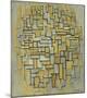 Composition in Brown and Gray (Gemälde no. II : Composition no. IX : Compositie 5), 1913-Piet Mondrian-Mounted Art Print